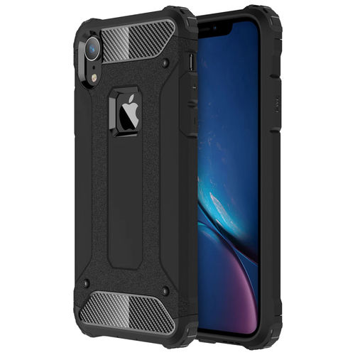 Military Defender Tough Shockproof Case for Apple iPhone XR - Black